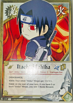 Naruto CCG Itachi Uchiha 1177 Non-Foil Card Game - Image 1