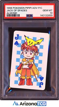Pokemon 1998 Jack Of Spades PiPiPi Adventure Playing Cards GEM MINT PSA 10 - Image 1