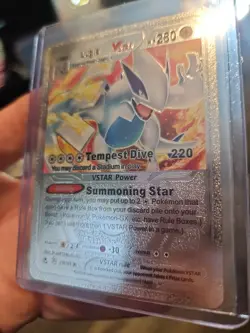 Lugia Vstar Premium Silver Foil Fan Art Vinyl Collector Card - Image 2