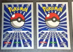SLOWPOKE X SLOWBRO - POKEMON KANTO CREALASER RARE TCG CARDS - Image 2