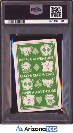 Pokemon 1998 Squirtle King Of Clubs Playing Card PiPiPi Adventure PSA 10 - Image 2