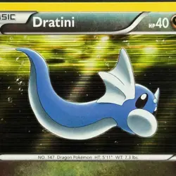 Dratini 1/20 Holo Rare Dragon Vault Pokemon TCG Card 2012 - LP/MP - Image 3