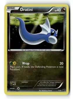 Pokemon Card Dratini (1) LP Dragon Vault Holo Rare 1/20 - Image 1