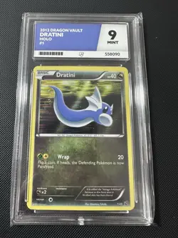 Pokemon TCG Dratini 1/20 Dragon Vault Holo Rare Ace 9 Not PSA - Image 1