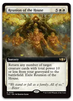 Reunion of the House (Extended Art) #55 (NM) Tarkir Dragonstorm TDC Magic MTG - Image 1