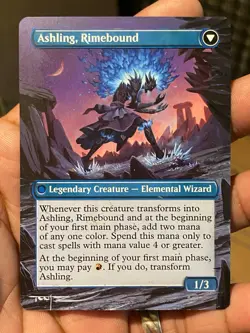 Ashling, Rekindled Rimebound Lorwyn Eclipsed Hand Painted Full Altered Art Tentz - Image 2