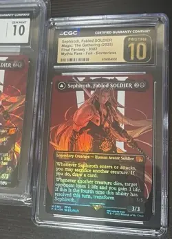 Sephiroth, Fabled SOLDIER Borderless Foil #0382 CGC Pristine 10 MTG Magic The G - Image 1