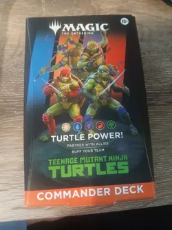 Magic: Teenage Mutant Ninja Turtles Commander Deck - Turtle Power! *SEALED* - Image 1