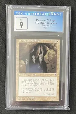 Mtg Pegasus Refuge (CGC) 9 Japanese, Tempest [1997] - Image 1