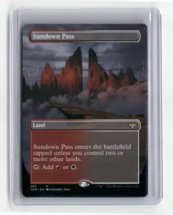 Sundown Pass (Borderless) - Innistrad: Crimson Vow (VOW) - Image 1