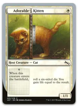 Adorable Kitten #1 (LP) Unstable UST Magic MTG - Image 1