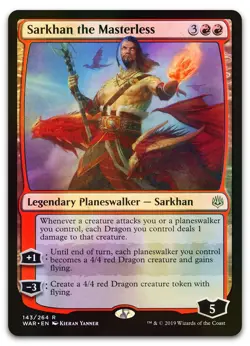 Sarkhan the Masterless #143 (Foil) (LP) War of the Spark WAR Magic MTG - Image 1