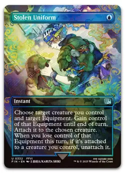 Stolen Uniform (Borderless) #332 (Foil) (NM) Final Fantasy FIN Magic MTG - Image 1