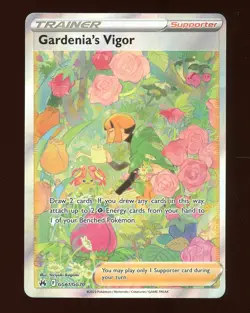 2023 Pokemon SWSH Crown Zenith #GG61 Full Art Gardenia's Vigor - Image 1