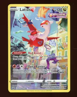 2023 Pokemon SWSH Crown Zenith #GG20 Full Art Latias - Image 1