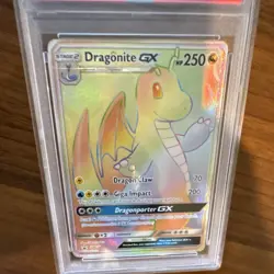 Pokemon Dragonite GX Full Art Holo SM Black Star Promo #SM156 PSA 9 2018 - Image 2