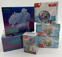 Pokemon TCG Journey Together Lot (2)PC ETB (3)Booster Boxes (1) Booster Bundle - Image 1