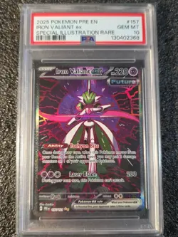 IRON VALIANT EX PARADOX RIFT SIR 249 PSA 10 GEM MINT INVEST Pokemon - Image 1