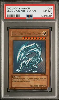 Blue Eyes White Dragon SDK-001 Ultra Rare Yugioh PSA 8 *887 - Image 1