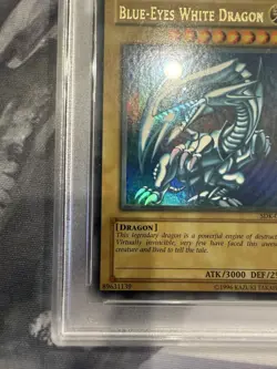 YuGiOh! Blue-Eyes White Dragon SDK-001 WAVY PSA 9 - Image 5