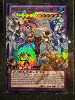 YuGiOh! Wake Up Your Elemental HERO (Extended Art) RA05-EN142 Rartiy 5 In Hand - Image 1