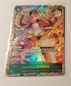 One Piece Card Game Carte Holo Jewelry Bonney OP12-118 Alt FR NM - Image 1