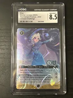 Lorcana Elsa - Ice Maker Foil Promo DLC Challenge 6/C2 Top Cut Promo Cgc 8.5 - Image 1