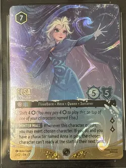 Lorcana Elsa - Ice Maker Foil Promo DLC Challenge 6/C2 Top Cut Promo Cgc 8.5 - Image 2