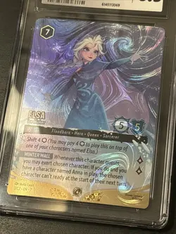 Lorcana Elsa - Ice Maker Foil Promo DLC Challenge 6/C2 Top Cut Promo Cgc 8.5 - Image 3