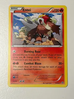 Entei 14/98 - XY Ancient Origins Rare Pokemon Card 2015 Pokemon TCG NM Near Mint - Image 1