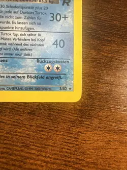 Dark Blastoise 3/82 Dunkles Turtok Holo Rare Vintage WOTC Pokemon Card German - Image 4