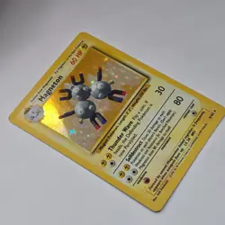Base Set Unlimited Magneton 9/102 | Holo Rare | Great Centering | Pokemon Card - Image 3