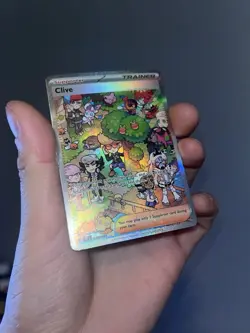 Pokemon TCG Clive Special Illustration Rare Card Paldean Fates 236/091 - Image 3