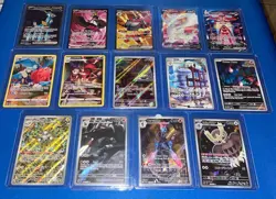 Pokemon TCG 34 Card Lot - V, V Max, V Star, Ex, Full Art, Radiant - Image 1