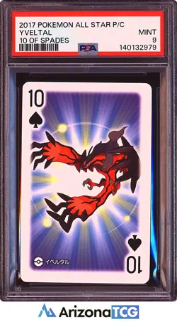 Pokemon 2017 Yveltal 10 Of Spades All Star Playing Cards Japanese PSA 9 - Image 1
