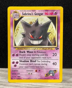 Pokemon TCG Sabrina's Gengar 29/132 Gym Challenge Rare Unlimited Regular Card - Image 1