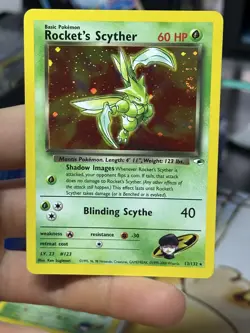 Rocket's Scyther 13/132 Gym Heroes 2000 Holo Rare WOTC Pokemon Card TCG - Image 3
