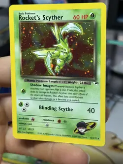 Rocket's Scyther 13/132 Gym Heroes 2000 Holo Rare WOTC Pokemon Card TCG - Image 4