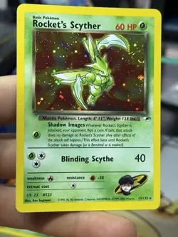 Rocket's Scyther 13/132 Gym Heroes 2000 Holo Rare WOTC Pokemon Card TCG - Image 5