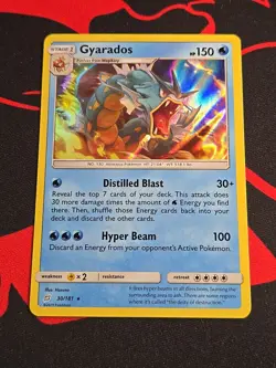 Gyarados - 30/181 - Holo Rare Team Up Set TCG - 2019 Pokemon Card Stage 1 Water - Image 1