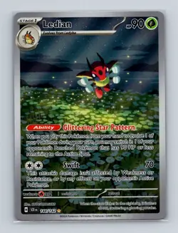 Ledian 144 2024 Pokemon Stellar Crown Illustration Rare Card NM+ - Image 1
