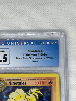 CGC 6.5 Ninetales 1999 Base Set 12/102 SHADOWLESS Holo Pokemon Card - Image 3