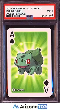 Pokemon 2017 Bulbasaur All Star Playing Cards Japanese PSA 9 - Image 1