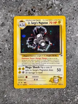 Pokemon TCG Cards Lt. Surge's Magneton 8/132 Gym Heroes Holo - Image 1