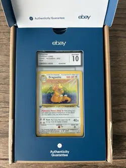 Dragonite Fossil 1st Edition Holo PSA 10 , CGC 10 , BGS Pokemon Card 1999 #4/62 - Image 2