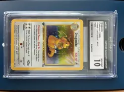 Dragonite Fossil 1st Edition Holo PSA 10 , CGC 10 , BGS Pokemon Card 1999 #4/62 - Image 5
