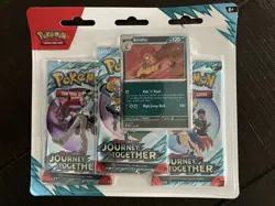 Pokemon Journey Together Trading Card Booster Pack With Scrafty! - Image 1