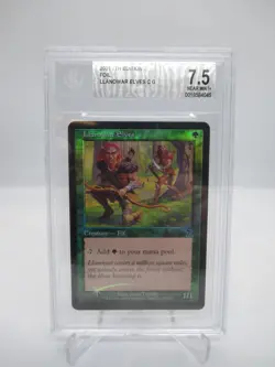 Llanowar Elves - Foil Magic mtg 7th Edition BGS Graded 7.5 - Image 1