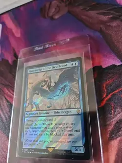 MTG Final Fantasy Hraesvelgr of the First Brood Surge Foil Rare 0037 FIC 2025 NM - Image 3