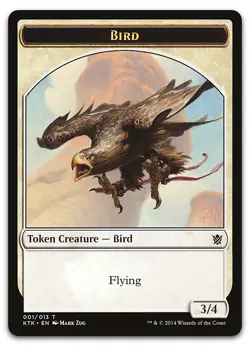 Bird Token #1 (NM) Khans of Tarkir KTK Magic MTG - Image 1